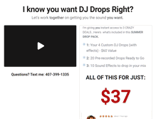 Tablet Screenshot of djdropsfree.com